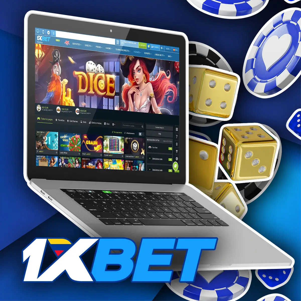 Juegos exclusivos en 1xbet casino en línea en Colombia