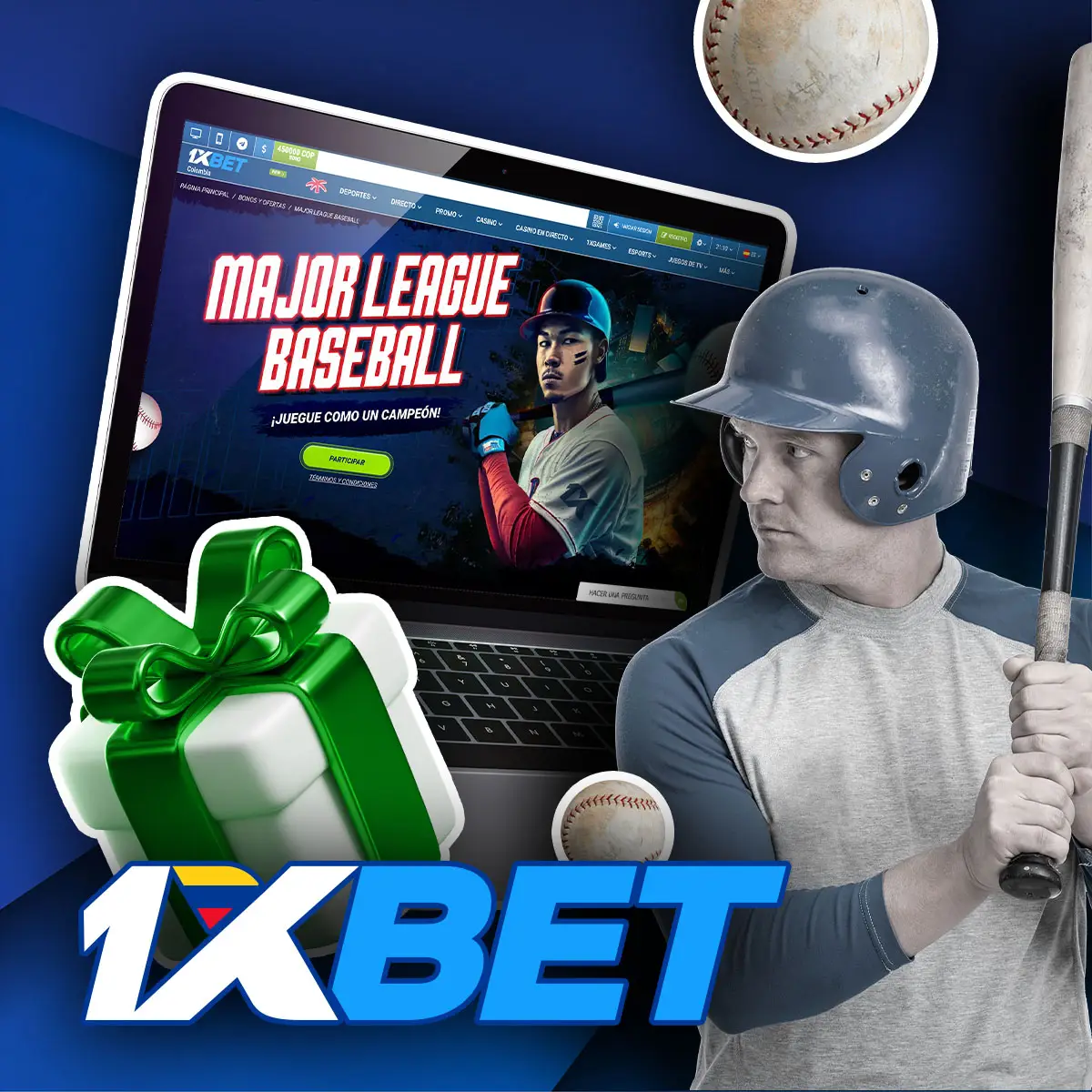 Cómo conseguir el bono de la Major League Baseball en la aplicación móvil 1xBet en Colombia